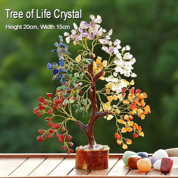 7 Chakra Tree of Life | Crystal Healing Tree for Meditation & Feng Shui - ClarityOasis.com