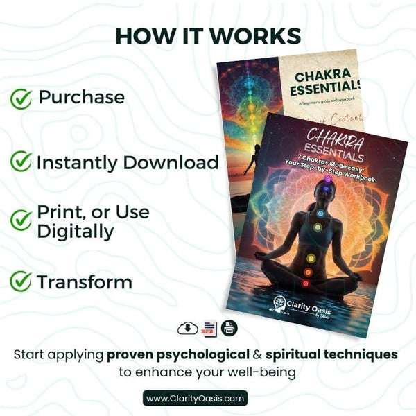 7 Chakras Made Easy: Your Step - by - Step e - Workbook - ClarityOasis.com