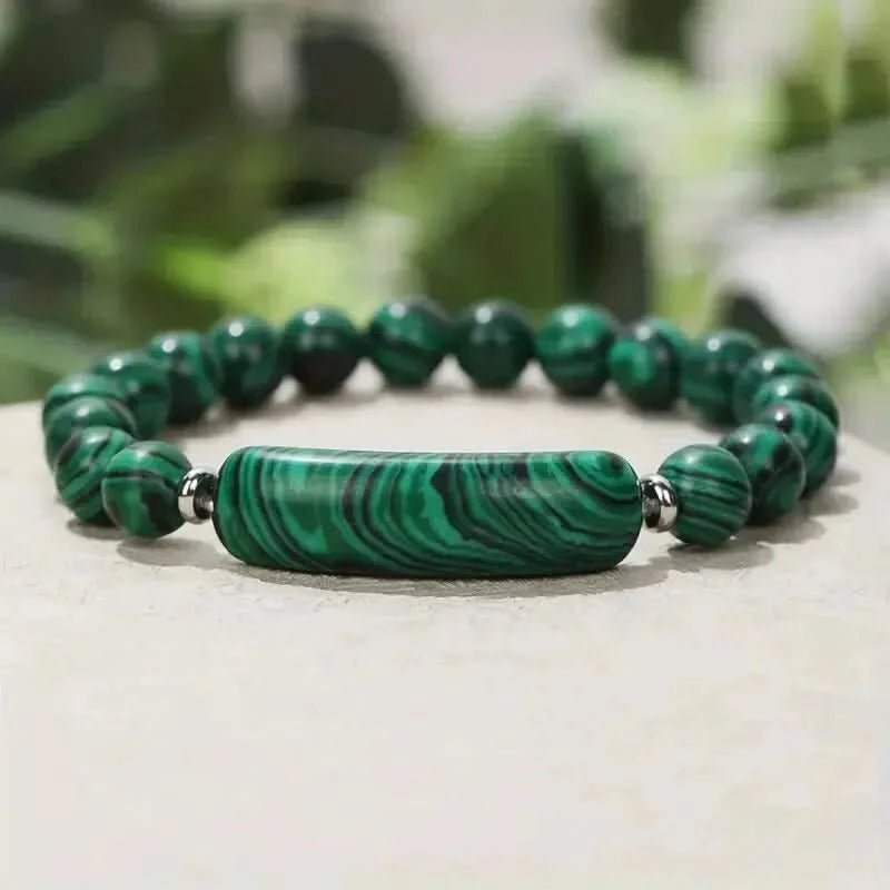 Healing Stone Bracelet – Turquoise, Obsidian, Tiger Eye, Onyx, Opal & Malachite Crystal Energy Jewelry - ClarityOasis.com