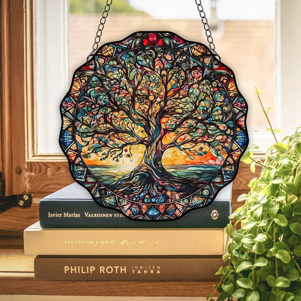 Tree of Life Wall Art Decor – Sun & Spiritual Hanging Acrylic Sign for Indoor & Outdoor Spaces - ClarityOasis.com